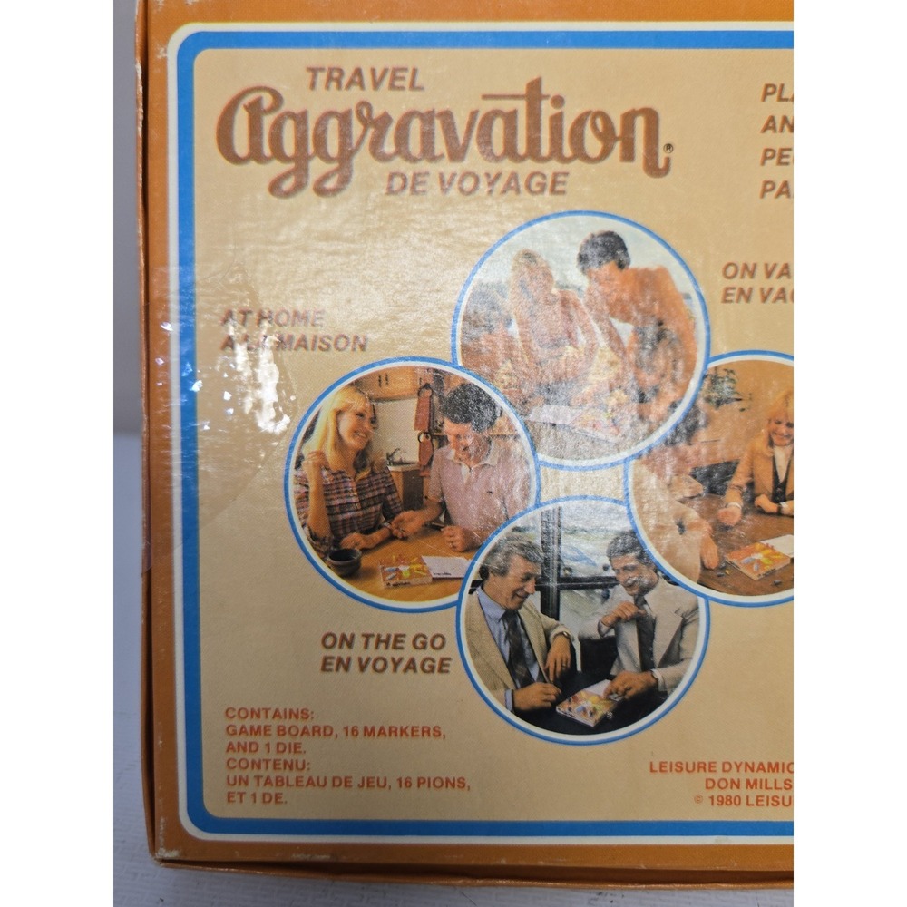 Vintage Travel Aggravation Board Game 1980 Lakeside Complete Retro Family Toy - Picture 8 of 12